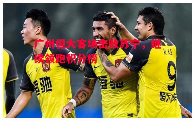 广州恒大客场击败苏宁,继续领跑积分榜 广州恒大客场击败苏宁,继续领跑积分榜
